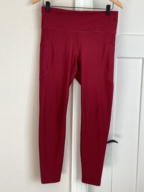 Old Navy Active Sport Go-Dry High-Rise Legging Maroon Large